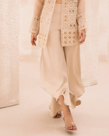 Asymmetric Silk Culottes