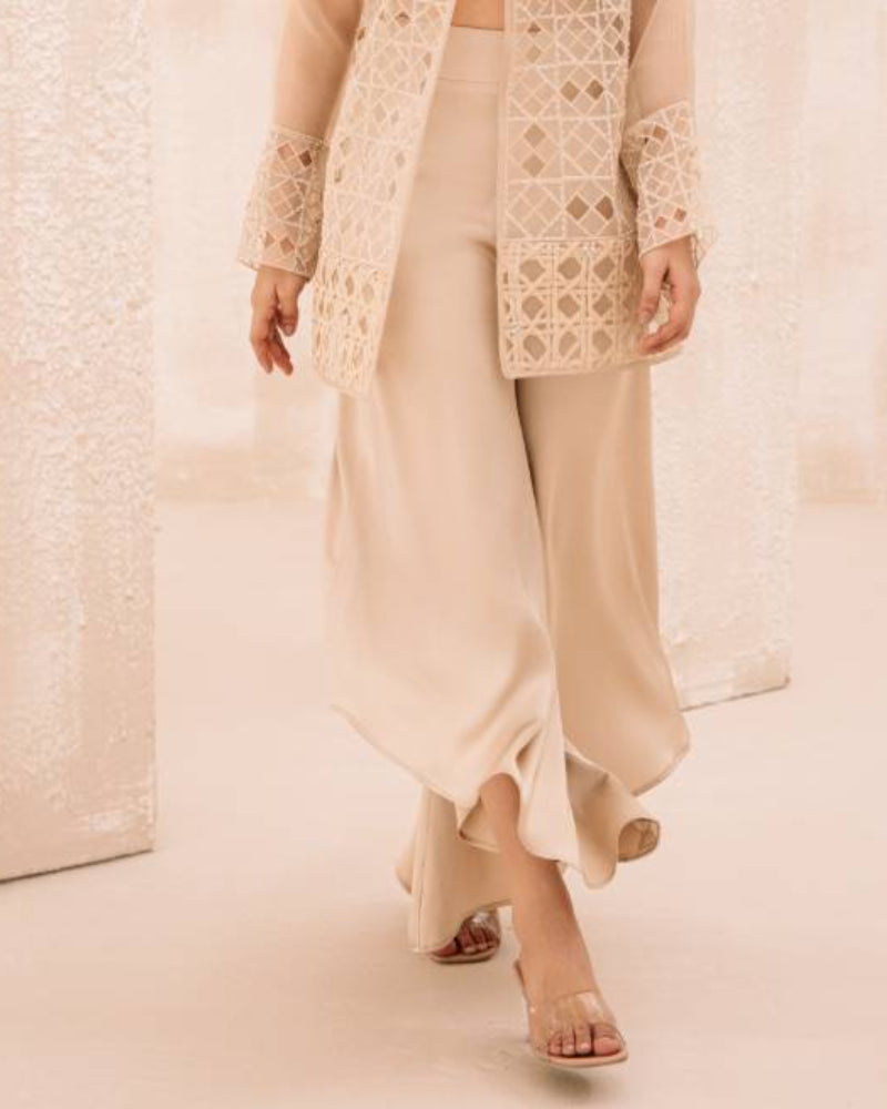 Asymmetric Silk Culottes