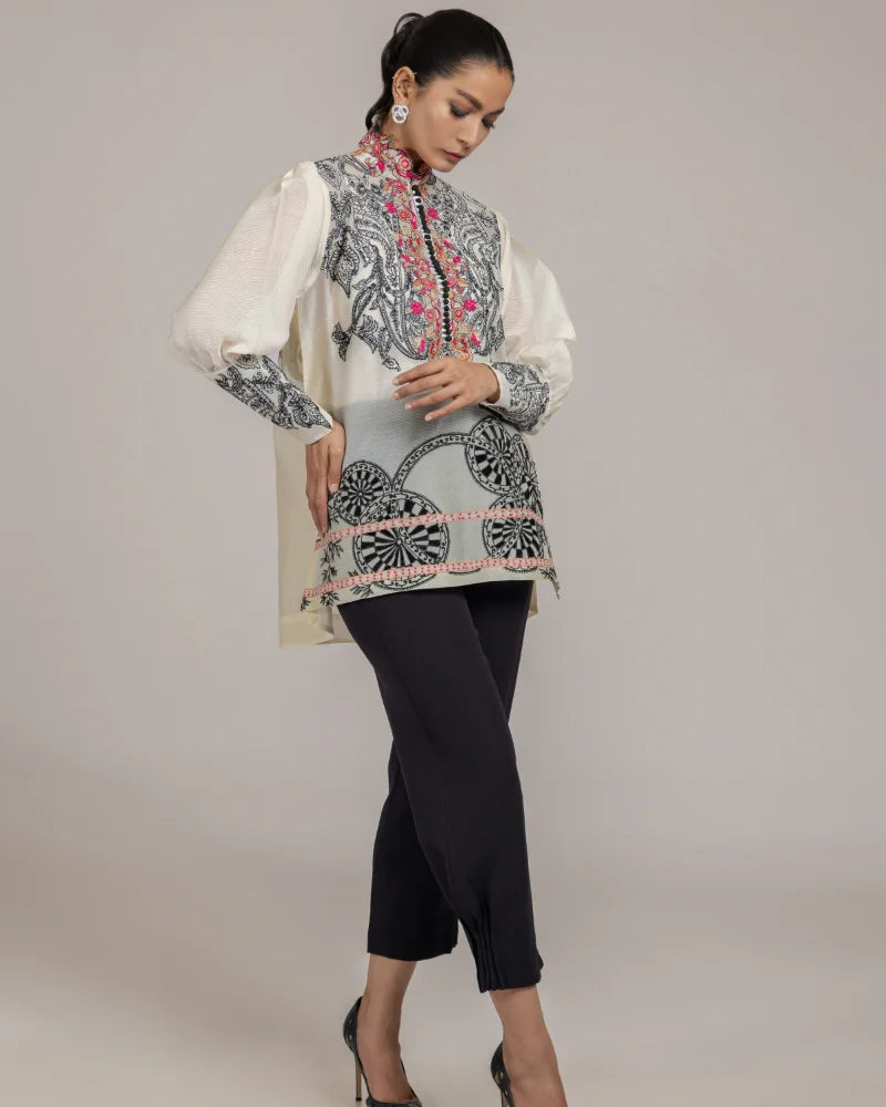 Soha Monochrome - Fuchsia Top