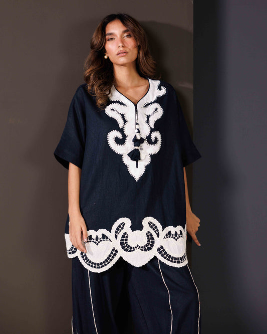 Daisy Delight Navy Blue